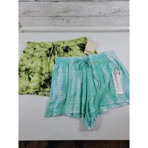 Girl's Shorts 2 Pack Tie Dye Rayon Medium Casual Summer NEW